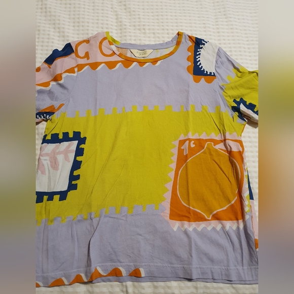 gorman Tops - Gorman organic postcard t shirt size 12